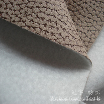 Embossed Leather Polyester Suedette Nap Home Textile Fabrics